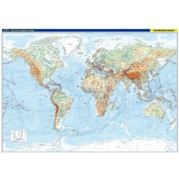 Svět obecně zeměpisná mapa