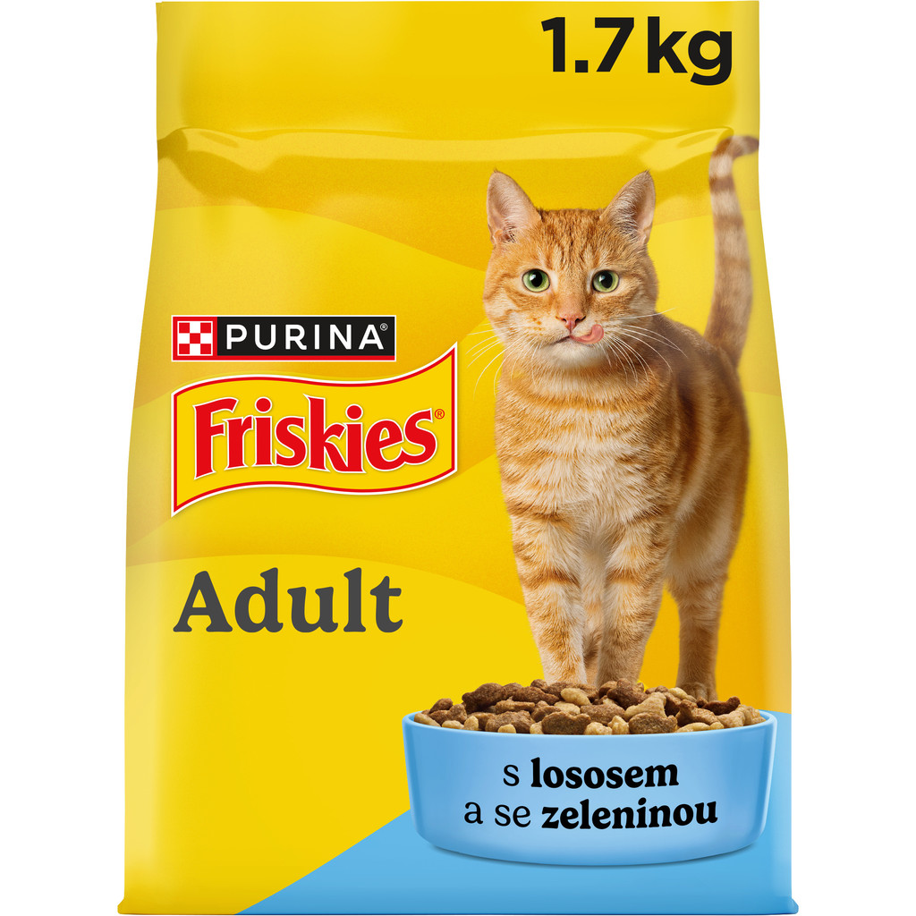 Friskies Adult Cat s lososem a zeleninou 1,7 kg