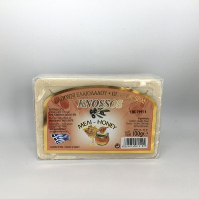 Knossos přírodní olivové mýdlo Med 100 g – Zboží Mobilmania