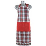 Mybesthome Vánoční kuchyňská zástěra WIEN červená 65x90 cm bavlna – Zboží Dáma