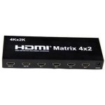PremiumCord HDMI matrix switch 4:2,s audiem, rozlišení 4Kx2K - 8592220014162