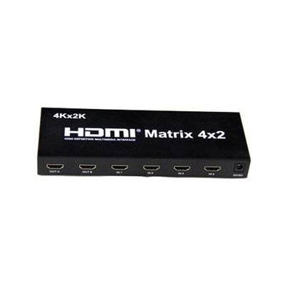 PremiumCord HDMI matrix switch 4:2,s audiem, rozlišení 4Kx2K - 8592220014162 – Zbozi.Blesk.cz