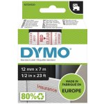 DYMO páska D1 12mm x 7m, červená na průhledné, 45012, S0720520 – Hledejceny.cz