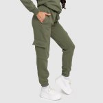 Dámské tepláky Iron Aesthetics Cargo zelené – Zboží Dáma