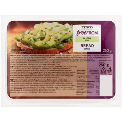 Tesco Free From Chléb ze směsi bezlepkových mouk krájený 250 g – Sleviste.cz