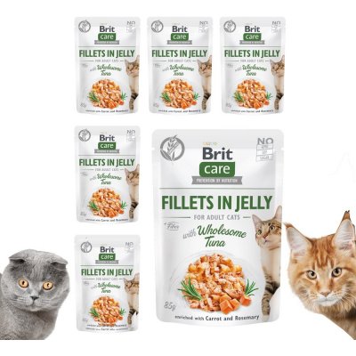 Brit Care Cat Fillets in Jelly with Wholesome Tuna 6 x 85 g