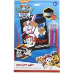 Paw Patrol kreslicí sada s barevnými fixy v papírové kartě – Hledejceny.cz