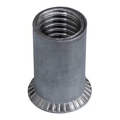 Matice nýtovací M8 ZH HT (2-4.5) ZN 90° matice nýtovací, zapuštěná hlava, hladké tělo, zinek – Sleviste.cz