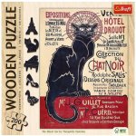 TREFL Art Dřevěné Steinlen Černá kočka Le Chat Noir 200 dílků – Hledejceny.cz