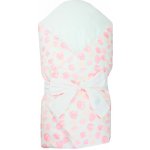 Enie Baby Péřová zavinovačka SATINE pink leaves – Zboží Mobilmania