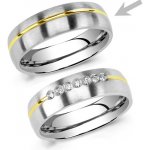 SILVEGO Snubní ocelový prsten pro muže PARIS RRC2048-M – Zboží Mobilmania