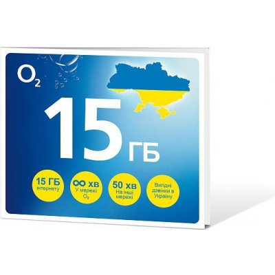 O2 Předplacená karta GO UKRAJINA 15 GB (SMALLPGO.50V15G54) – Zboží Živě