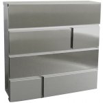 M.A.T. GROUP schránka poštovní BRICKS 370x370x105mm nerez – Zboží Mobilmania