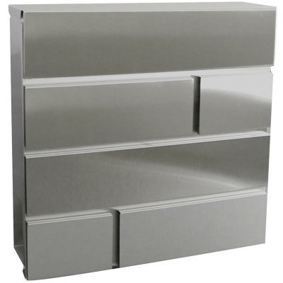 M.A.T. GROUP schránka poštovní BRICKS 370x370x105mm nerez – Zboží Mobilmania