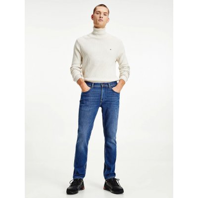 Tommy Hilfiger straight Denton jeans pánské modrá – Zboží Mobilmania