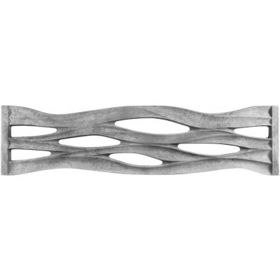 3D betonový plot s vlnitým perforovaným designem Okrová – Zboží Mobilmania