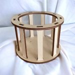 Dřevěný svět online Konstrukce pro vyplétaný košík kruh 10 cm výška 7 cm – Zboží Dáma