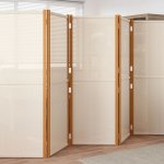 vidaXL 6dílný paraván krémově bílý 420 x 180 cm – Hledejceny.cz