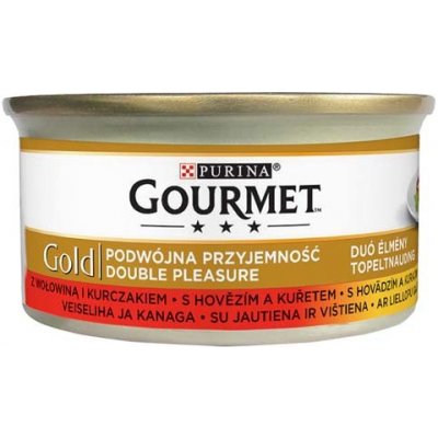 Gourmet Gold hovězí a kuře kousky 24 x 85 g – Zboží Mobilmania