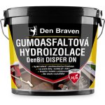Den Braven Gumoasfaltová hydroizolace DenBit DISPER DN, kbelík 10 kg, černá – Hledejceny.cz