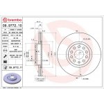 Brzdový kotouč BREMBO 09.9772.11 | Zboží Auto