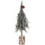 Mica Decorations Dekorace bobule, zelená ojíněná, pr. 15 x 38 cm – Hledejceny.cz