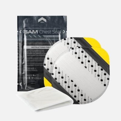 SAM Chest Seal 2 ks - hrudní krytí bez ventilu