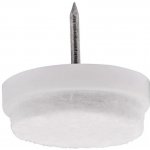 Walteco Filcový kluzák s hřebem, průměr 24mm, bílý, 8 ks , 84972 – Hledejceny.cz