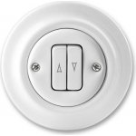 ABB Decento žaluziový spínač bílý-porcelán 3559K-C88345 – Hledejceny.cz
