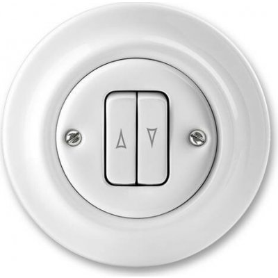 ABB Decento žaluziový spínač bílý-porcelán 3559K-C88345 – Hledejceny.cz