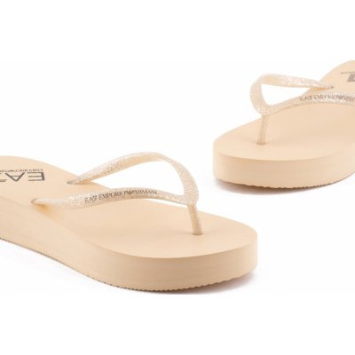 Ea7 Emporio Armani Water Sports Core Active Flip Flop Wedge W Xfq013Xk322S467 dámské žabky béžový