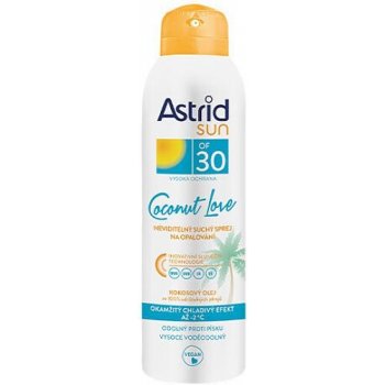 Astrid Sun Coconut Love SPF30 neviditelný suchý spray na opalování 150 ml