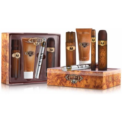 Cuba Paris Cuba Gold EDT 100 ml + deospray 200 ml + balzám po hoení 100 ml + EDT 35 ml + sprchový gel 200 ml dárková sada