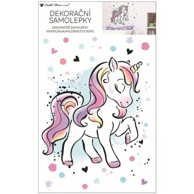 Samolepicí dekorace pro děti jednorožec (42 x 60 cm) / Dětská samolepka na stěnu 15500 Room Decor – Hledejceny.cz