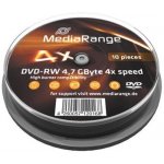 MediaRange DVD-RW 4,7GB 4x, spindle, 10ks (MR450) – Hledejceny.cz