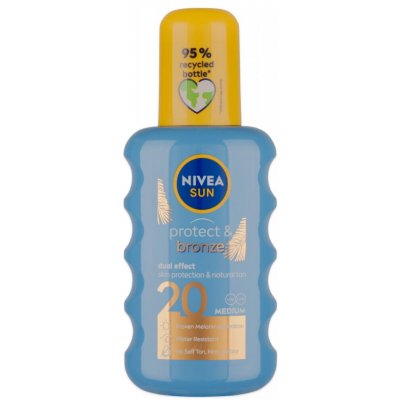 Nivea Sun Protect & Bronze intenzivní mléko na opalování SPF20 200 ml – Sleviste.cz
