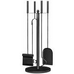 Outsunny Krbová sada 5 dílů černá – Zboží Dáma