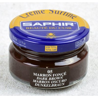 Saphir Krém na boty 50ml Tmavě hnědý – Zboží Dáma