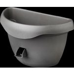 Plastia květináč samozavlažovací Siesta na zeď 29 cm antracit – Hledejceny.cz