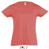 Dětské tričko SOL'S Dívčí bavlněné třičko CHERRY Coral