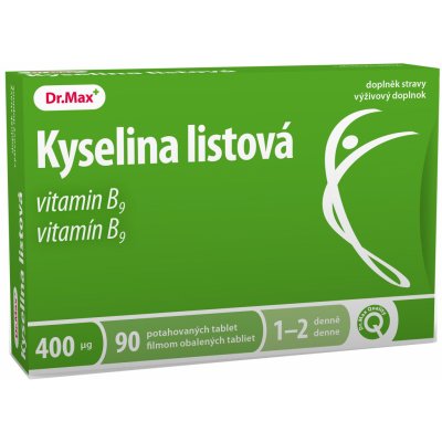 Dr. Max Kyselina listová 400 µg 90 tablet – Hledejceny.cz