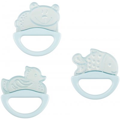 Canpol babies chrastítko s kousátkem zvířátko pastelová modrá – Zboží Dáma