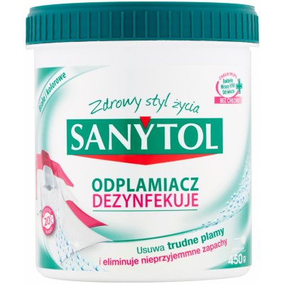 Sanytol dezinfekční odstraňovač skvrn 450g do pračky – Zboží Mobilmania