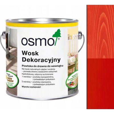 Osmo 3104 Dekorační vosk intenzivní 0,125 l Červený – Hledejceny.cz