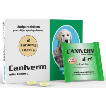 Caniverm mite tbl 2 x 0,175 g