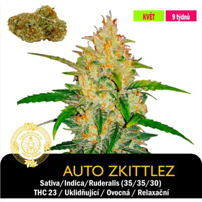 Drskunk Auto Zkittlez Feminizováno semena neobsahují THC 1 ks – Zboží Dáma