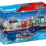 Playmobil 70769 velká kontejnerová loď s celní lodí – Hledejceny.cz