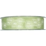Stuha taftová FIORE BIANCO pastelově zelená 25mm x 20m (6,-Kč/m) – Zboží Mobilmania