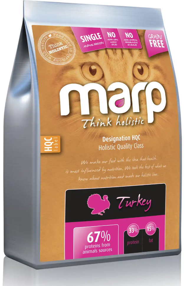 Marp Holistic Turkey GF krůtí granule pro kočky 500 g