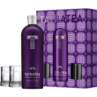 Tatratea Forest Fruit 62% 0,7 l (dárkové baleni 2 sklenice) – Hledejceny.cz